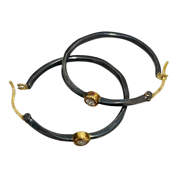 hoops w diamonds
