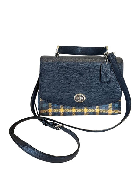 saffiano plaid crossbody
