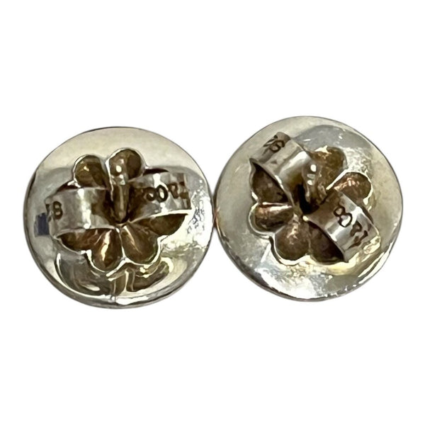 logo wavy disk studs