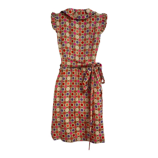 printed wrap dress