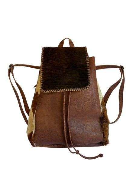 cowhide backpack