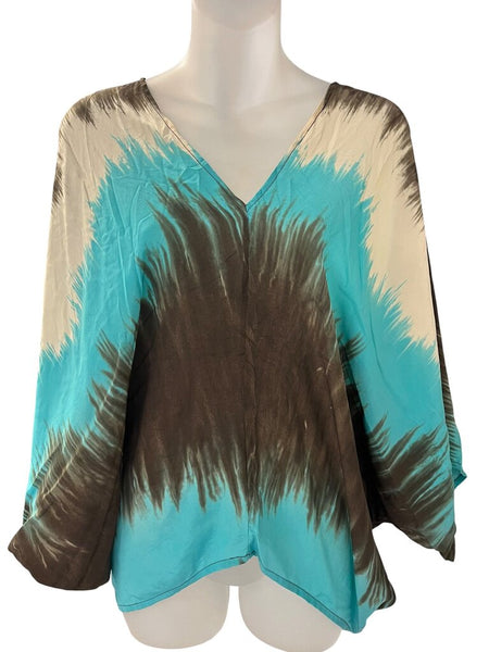 v-neck draped top