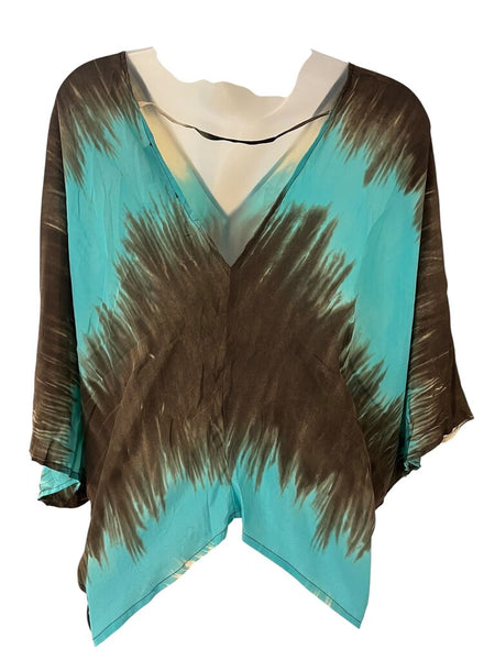 v-neck draped top