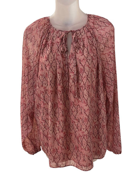 sheer snake blouse