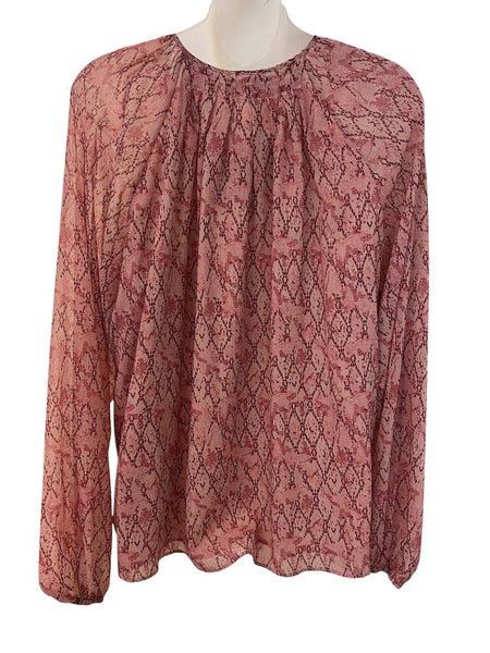 sheer snake blouse