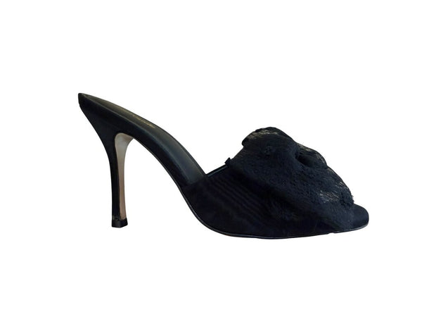 mesh bow heels