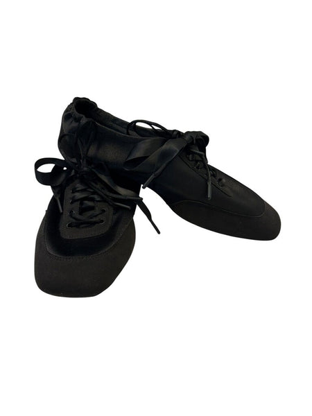 satin/suede bow