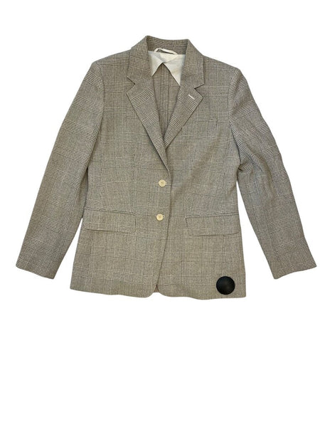 new wool plaid blazer